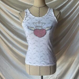 Unbranded Women's White and Pink Vest